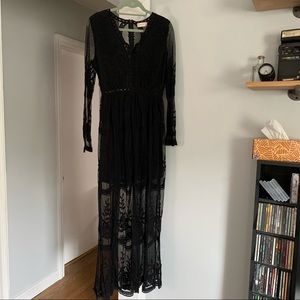 Altar’d State Bellemeade Black Maxi Dress